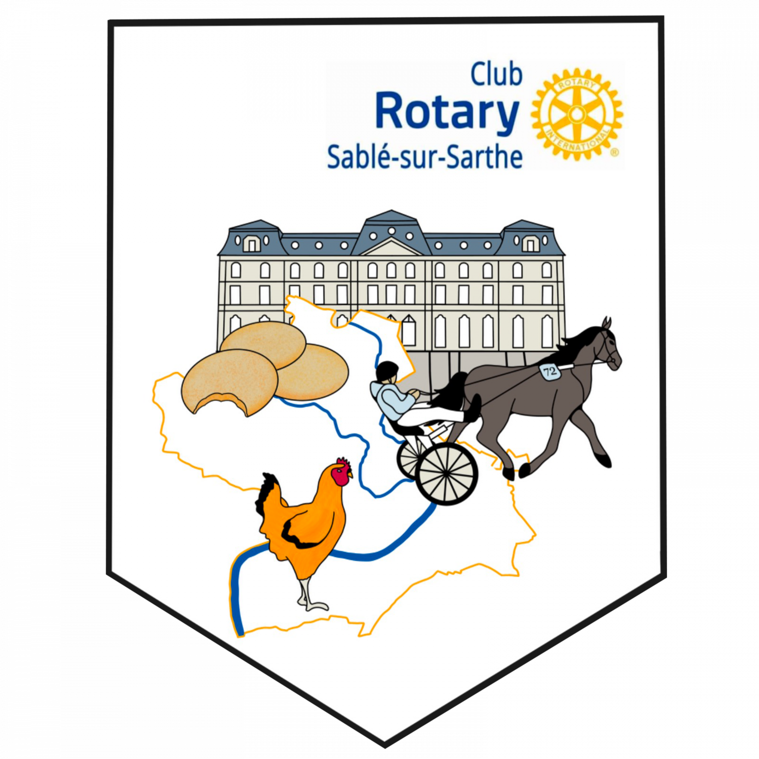 Un nouveau fanion Rotary Club de SablésurSarthe
